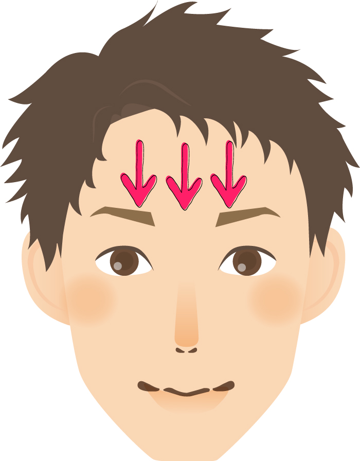 おでこの産毛処理