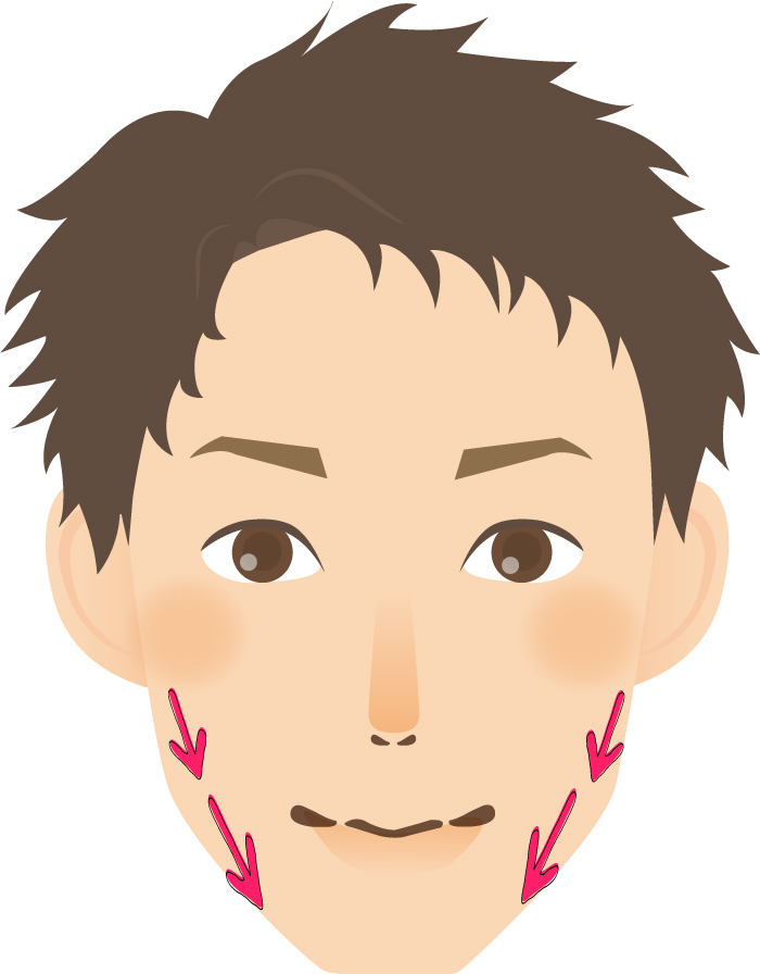 フェイスラインの産毛処理