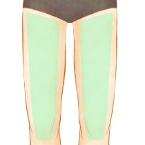両ひざ上