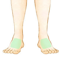 両足の甲