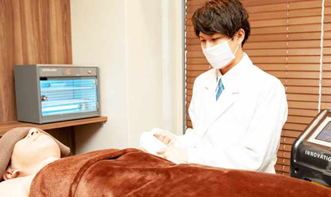 男性脱毛の専門技能士によるメンズ脱毛・ヒゲ脱毛の施術