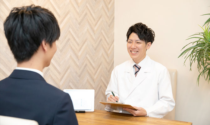 専任の男性カウンセラーによる、カウンセリングご相談